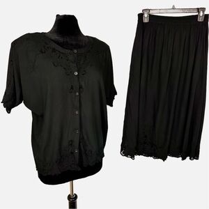 😻VTG Petite Sophisticate Business Casual Skirt Set